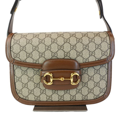 Gucci Small Horsebit 1955 Beige/Ebony