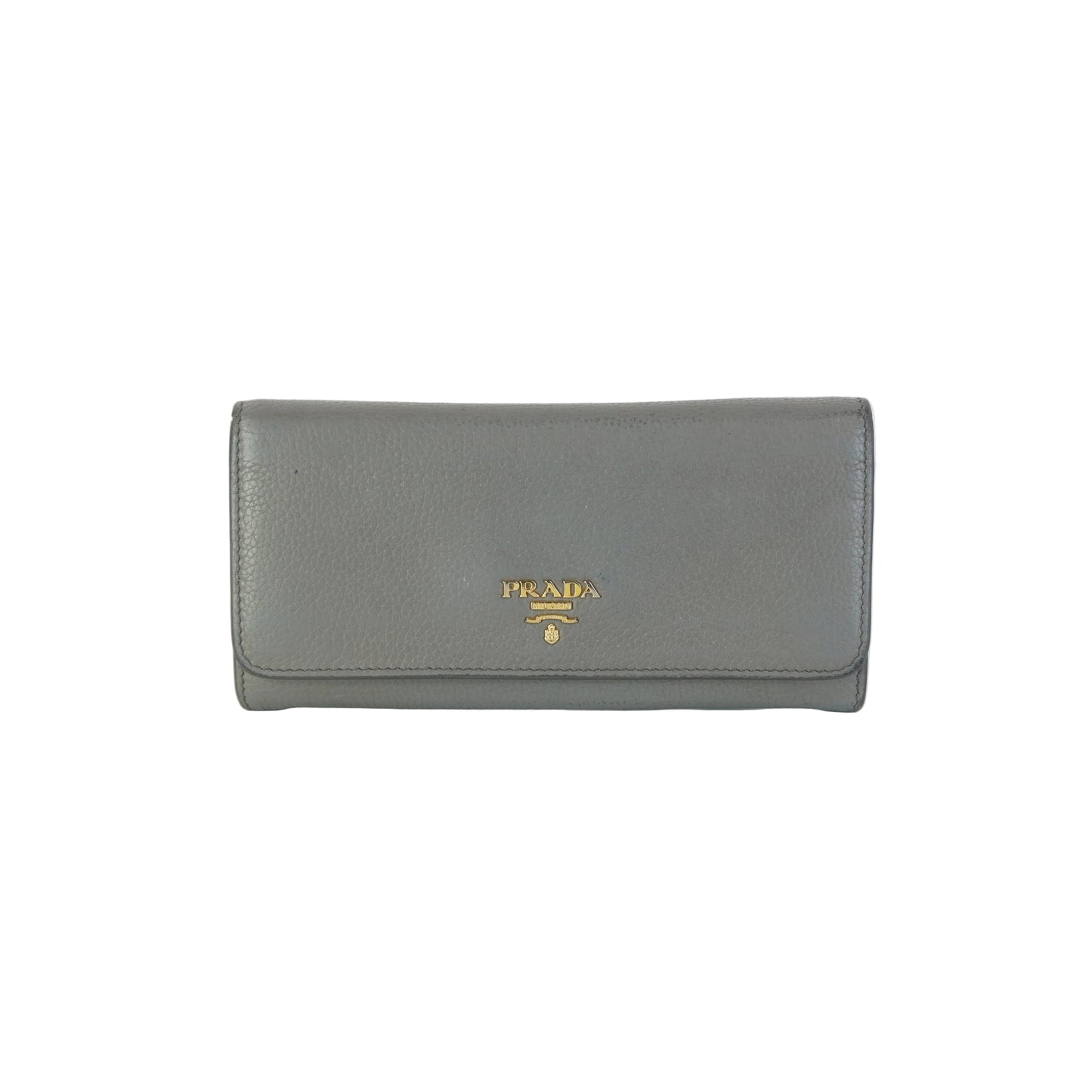 Prada Daino Continental Wallet GHW Large