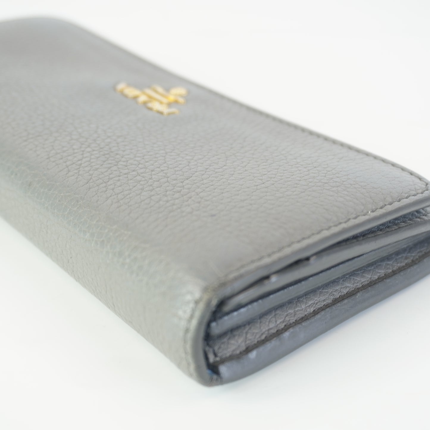 Prada Daino Continental Wallet GHW Large