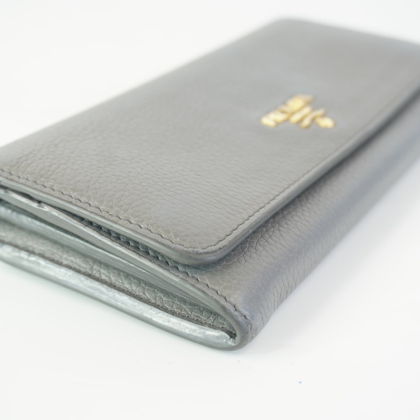Prada Daino Continental Wallet GHW Large