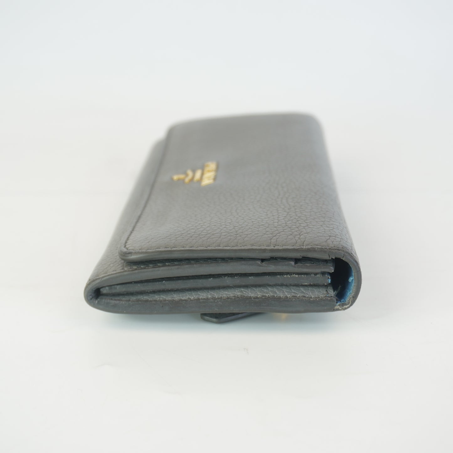 Prada Daino Continental Wallet GHW Large