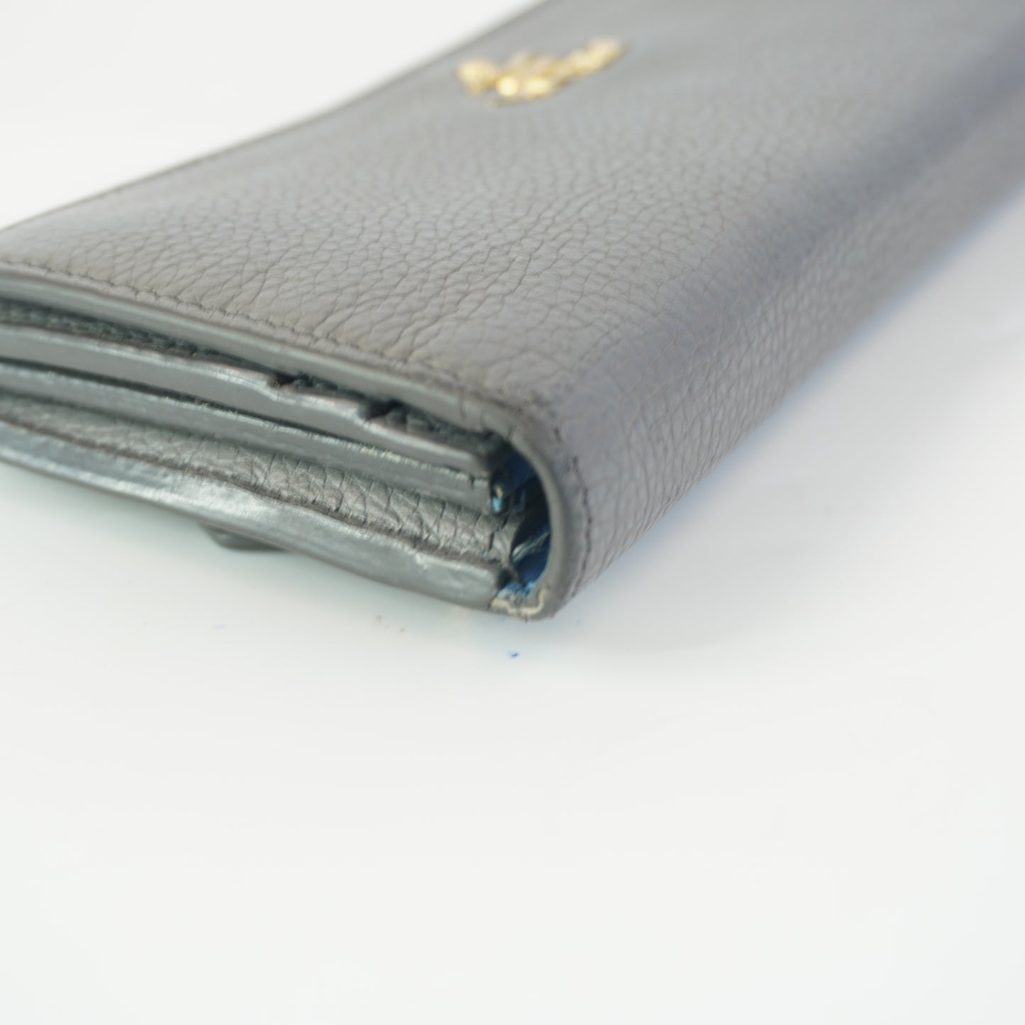 Prada Daino Continental Wallet GHW Large