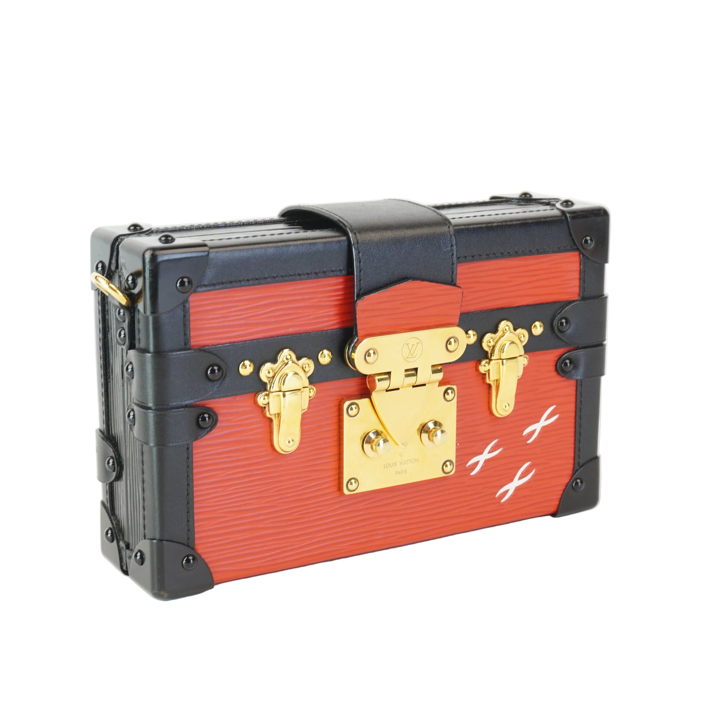 Louis Vuitton	Petite Malle Bag Red/Black
