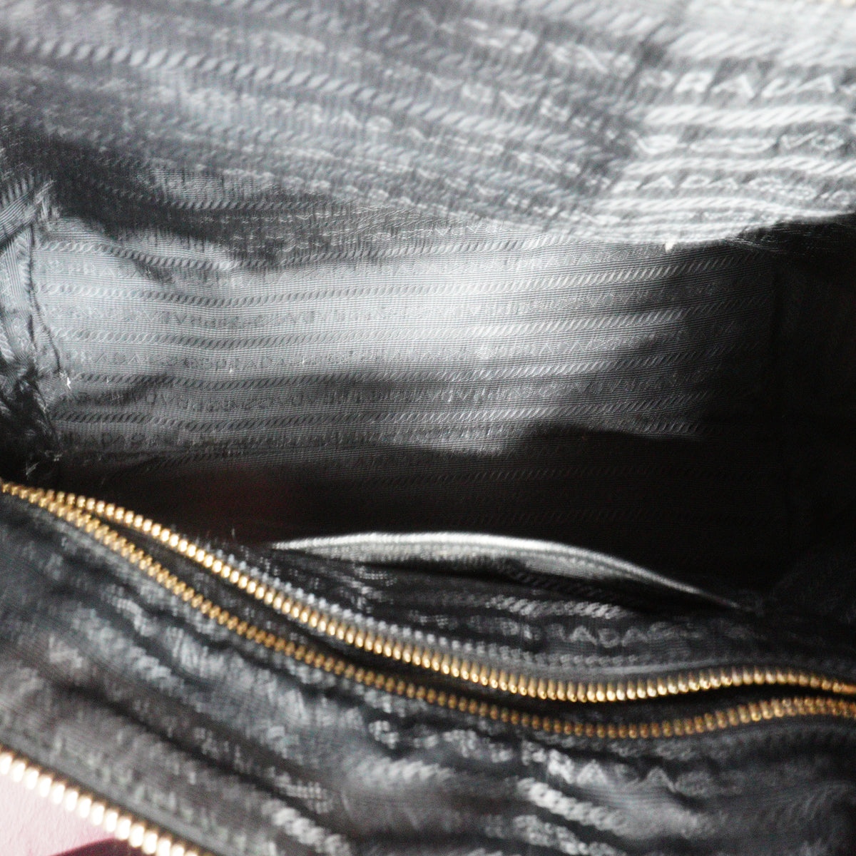 Prada Tessuto Nylon Convertible Shopping Tote Black Medium GHW