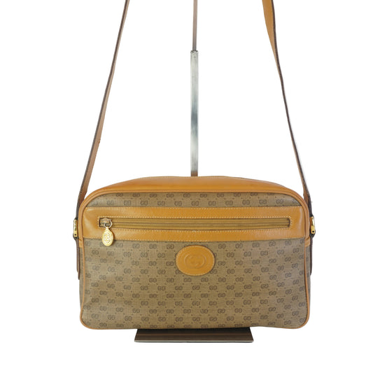 Gucci Vintage Micro GG Canvas Brown Trims