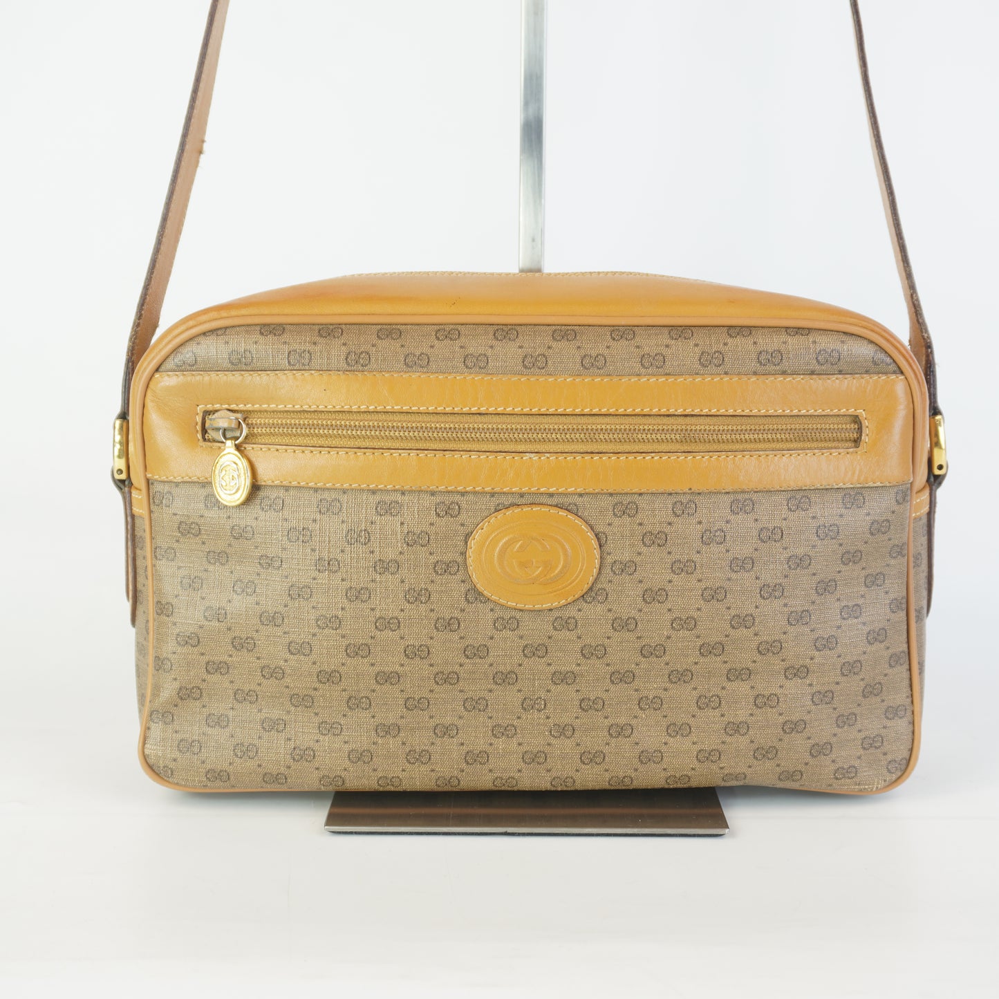 Gucci Vintage Micro GG Canvas Brown Trims