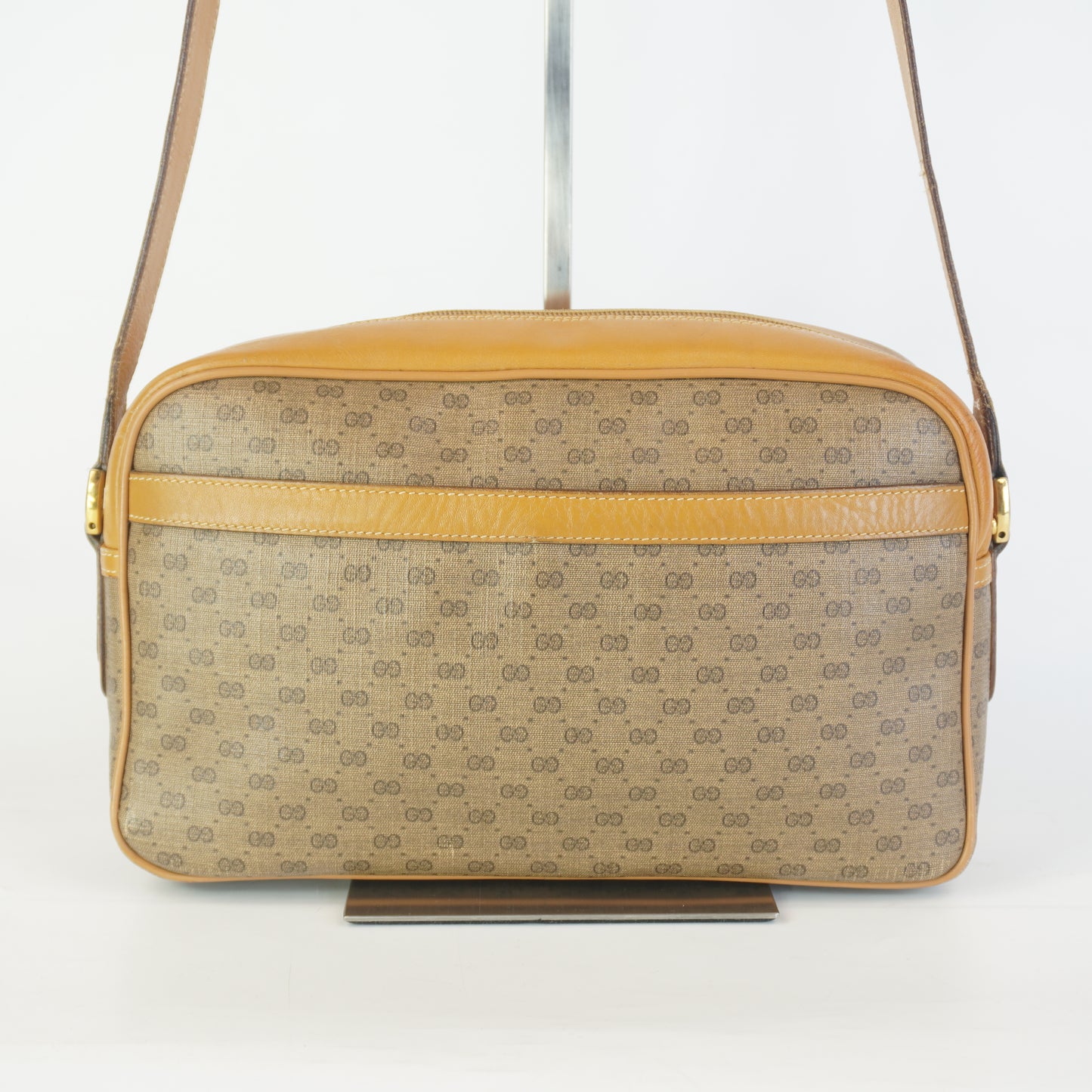 Gucci Vintage Micro GG Canvas Brown Trims