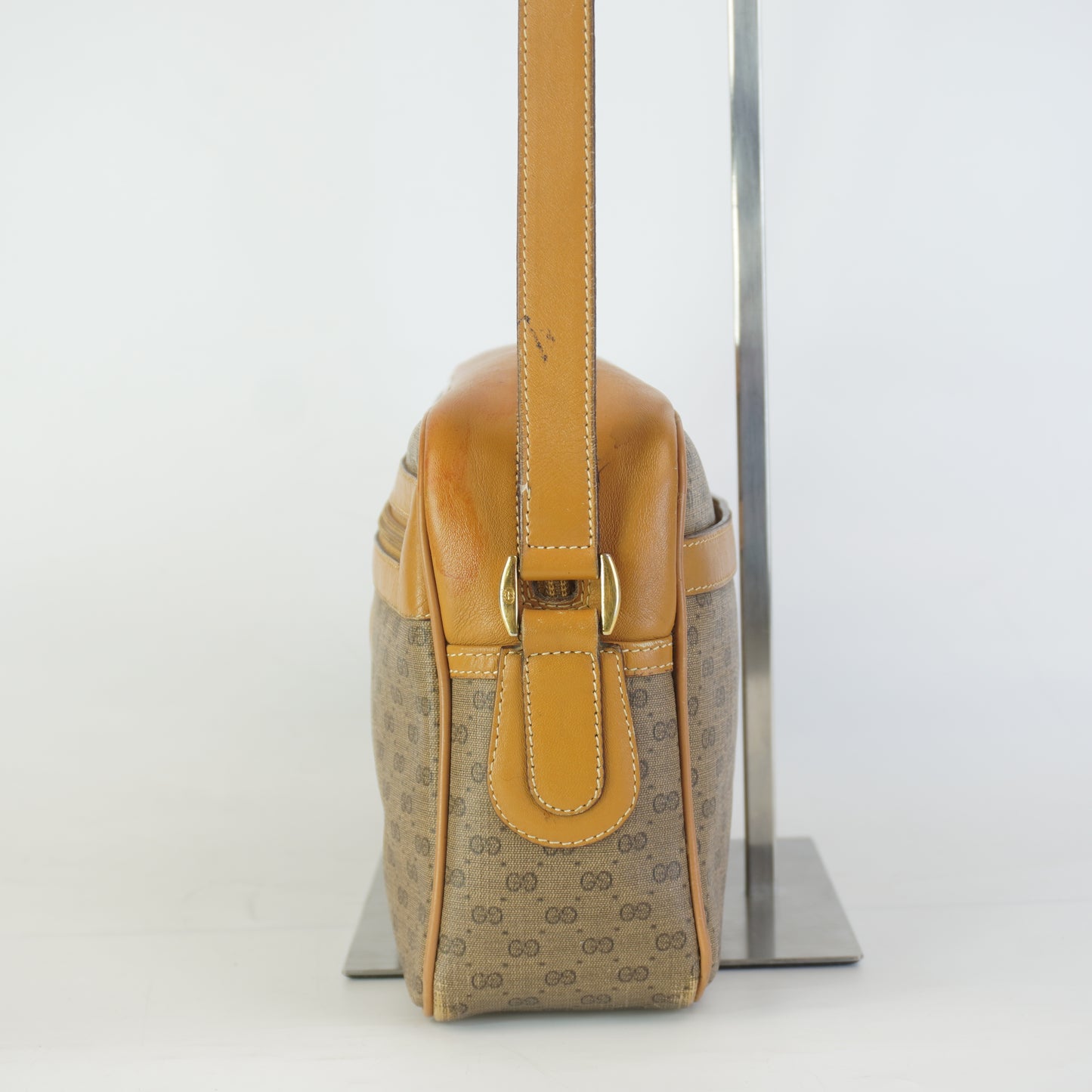 Gucci Vintage Micro GG Canvas Brown Trims