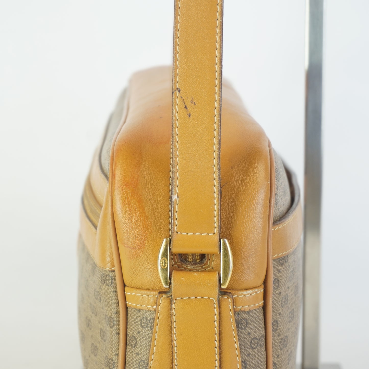 Gucci Vintage Micro GG Canvas Brown Trims