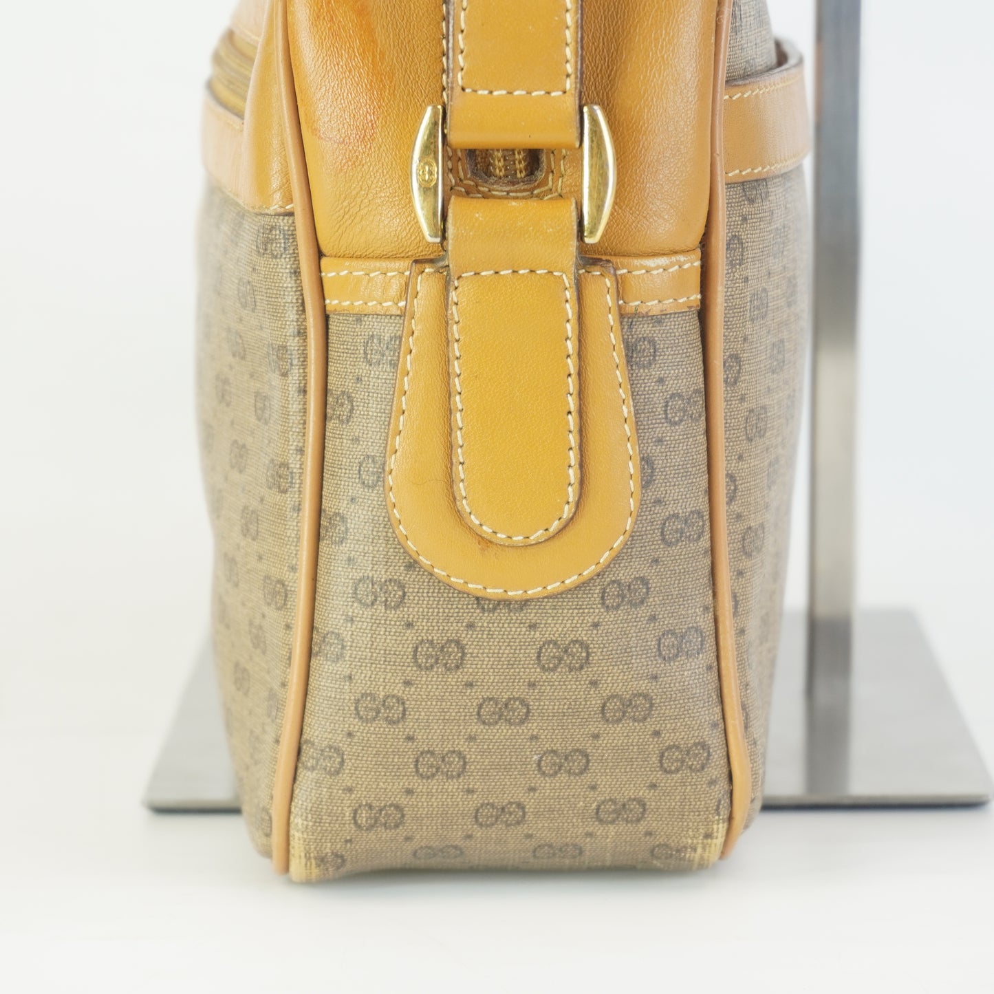 Gucci Vintage Micro GG Canvas Brown Trims