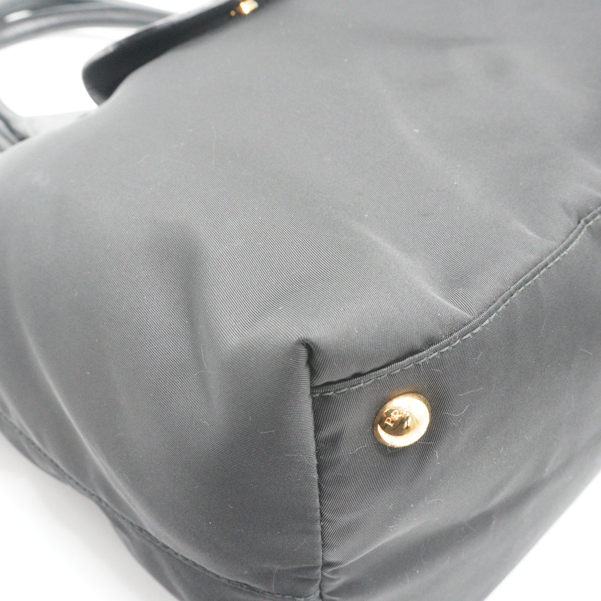Prada Tessuto Nylon Convertible Shopping Tote Black Medium GHW