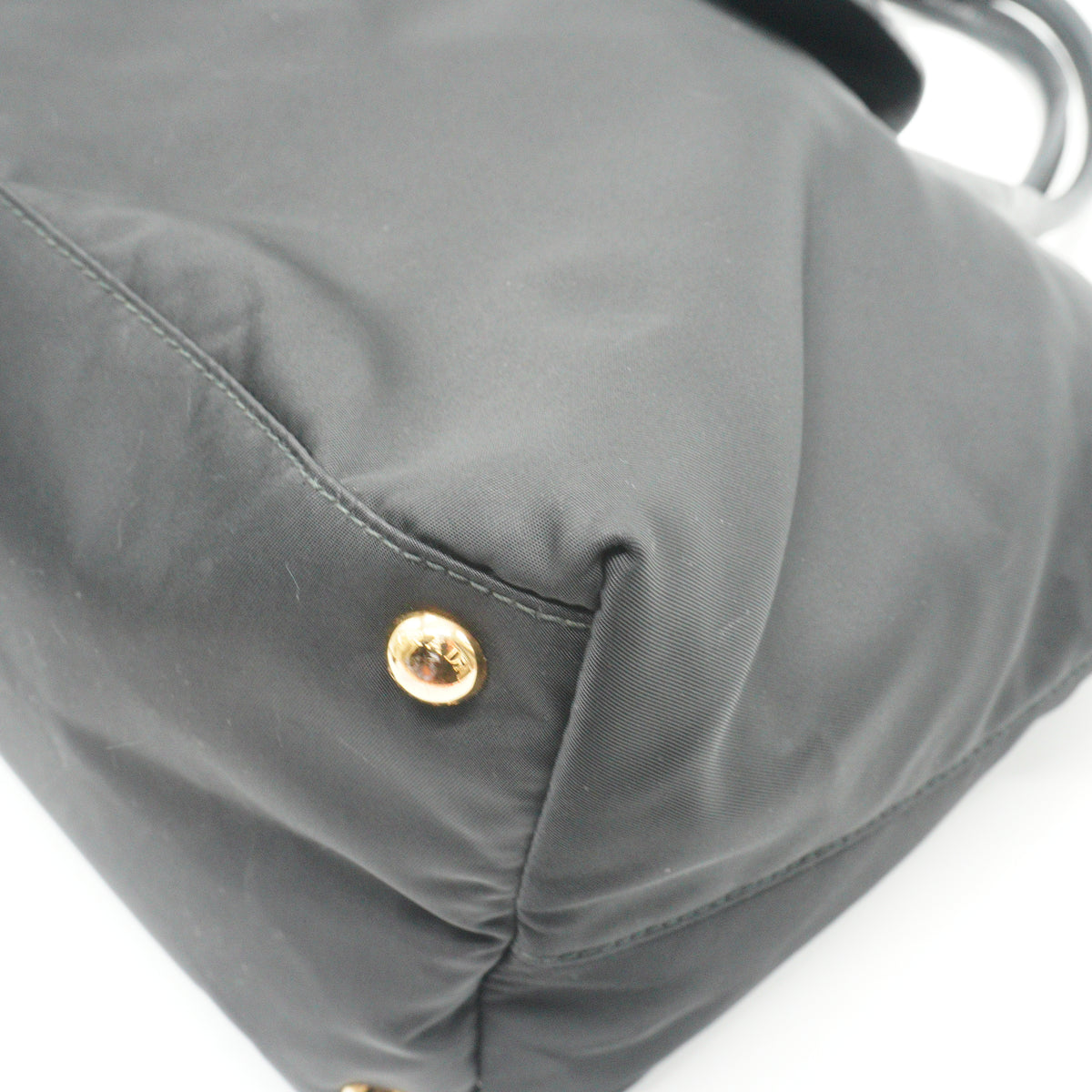Prada Tessuto Nylon Convertible Shopping Tote Black Medium GHW