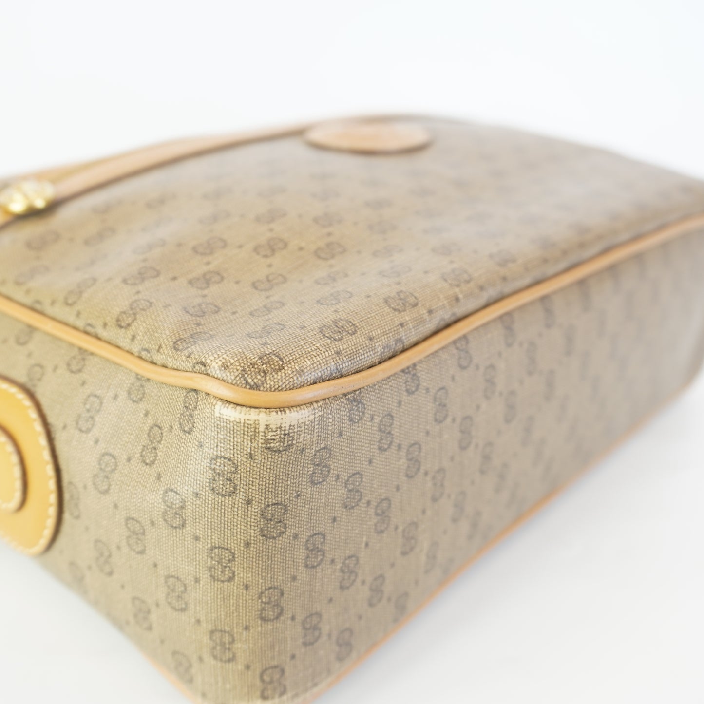 Gucci Vintage Micro GG Canvas Brown Trims