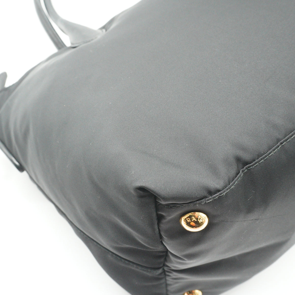 Prada Tessuto Nylon Convertible Shopping Tote Black Medium GHW