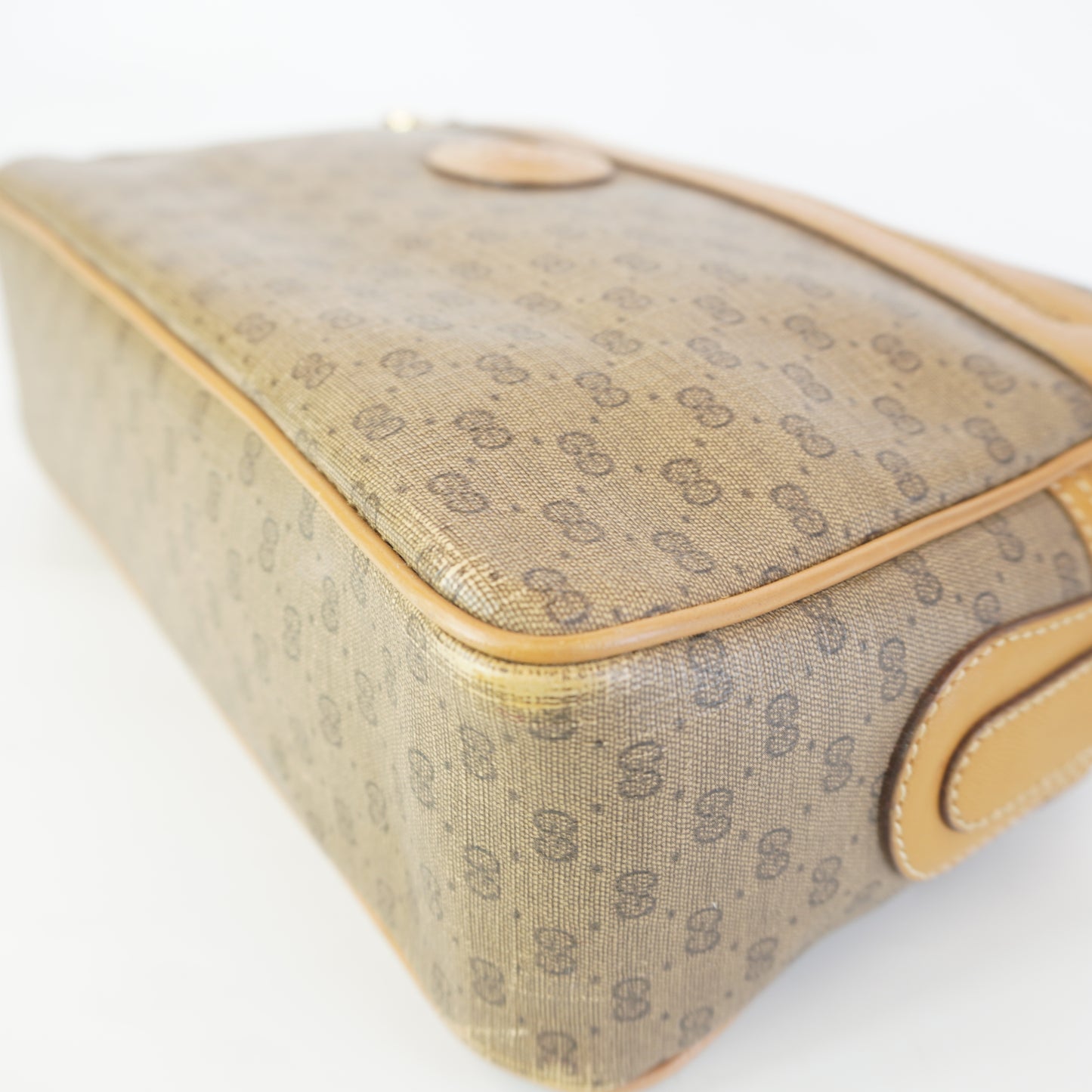 Gucci Vintage Micro GG Canvas Brown Trims