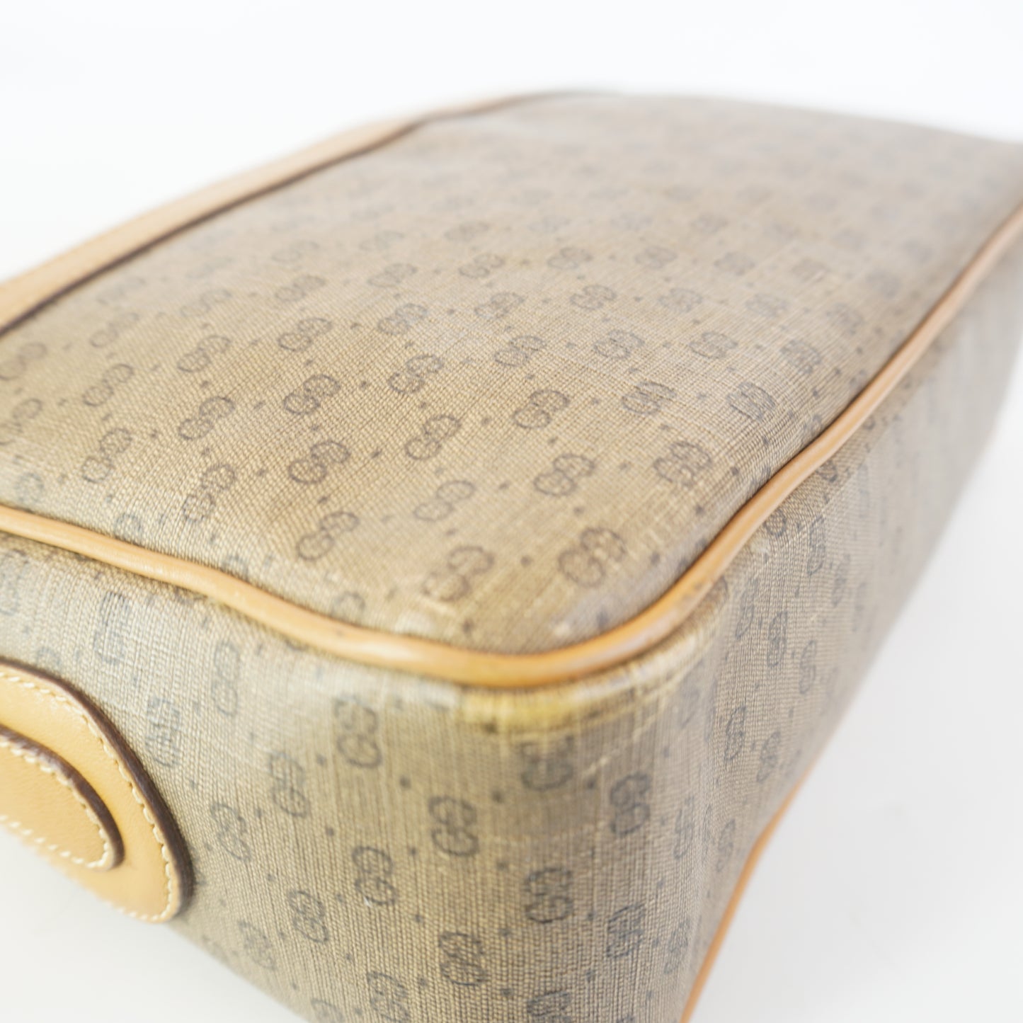 Gucci Vintage Micro GG Canvas Brown Trims