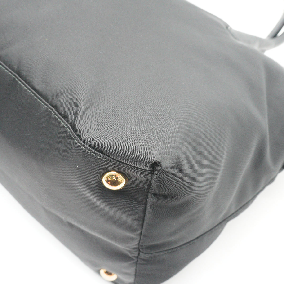 Prada Tessuto Nylon Convertible Shopping Tote Black Medium GHW