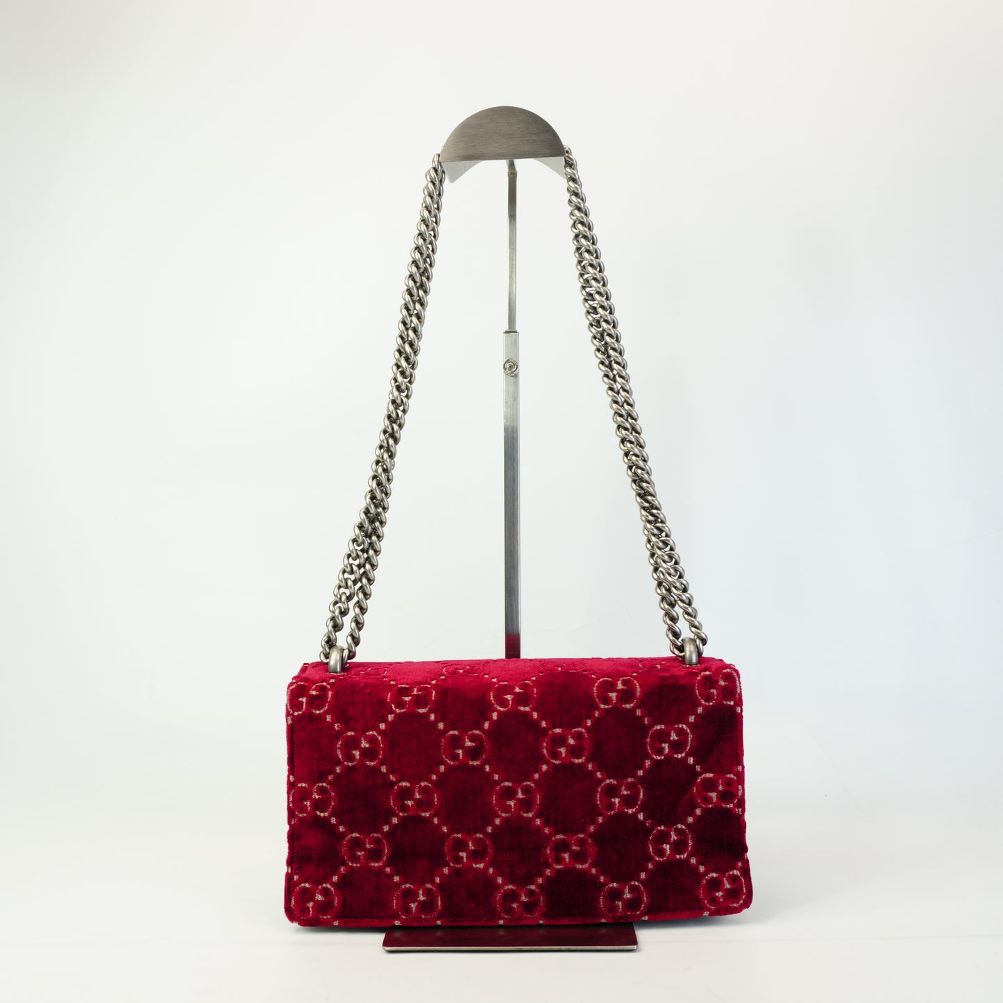Gucci	Dionysus GG Velvet Shoulder Bag RedSmall SHW