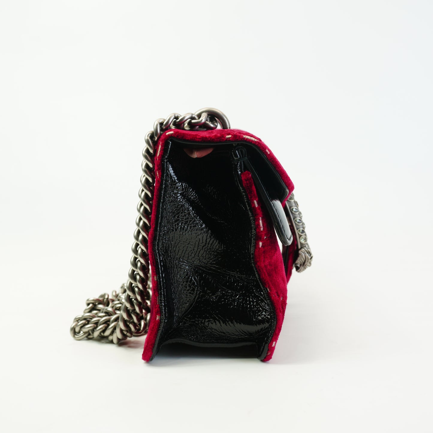 Gucci	Dionysus GG Velvet Shoulder Bag RedSmall SHW