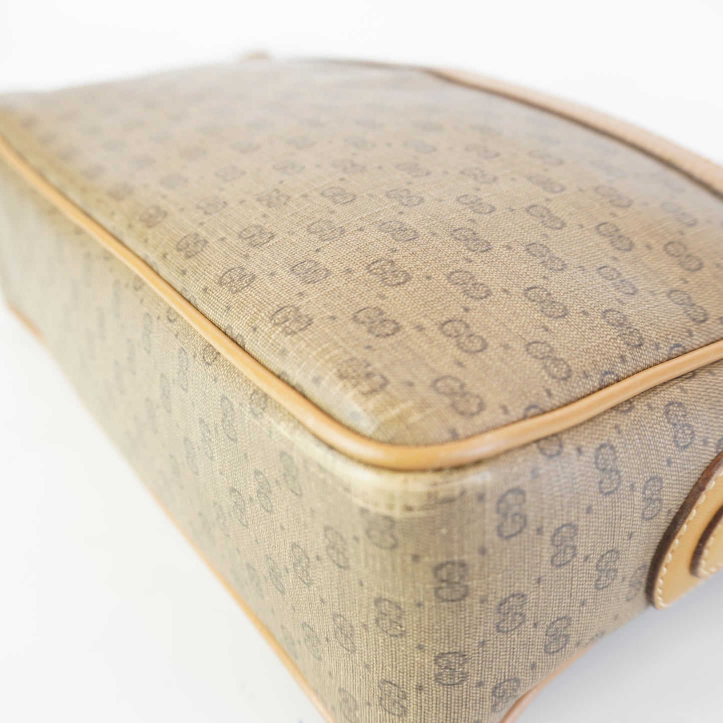 Gucci Vintage Micro GG Canvas Brown Trims