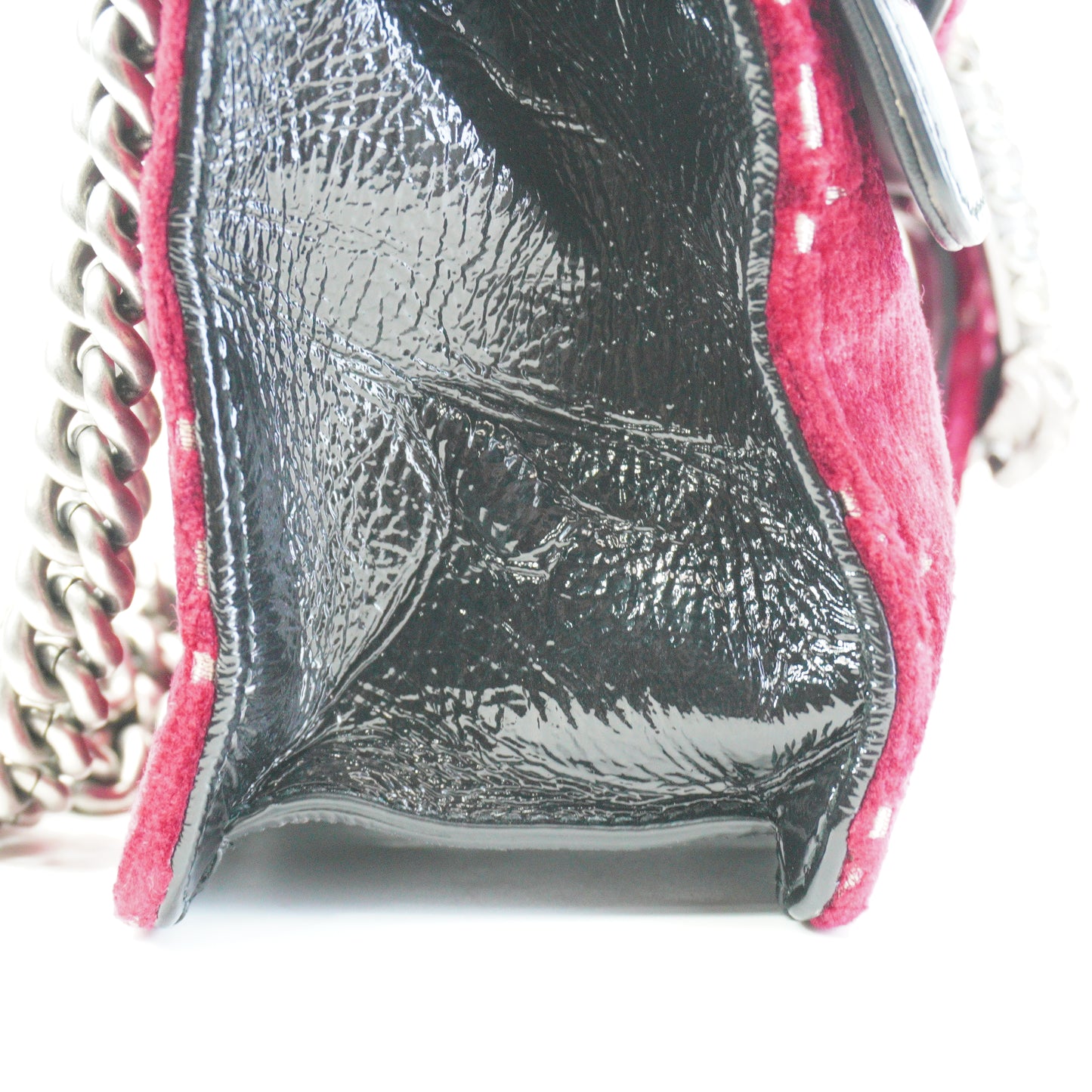 Gucci	Dionysus GG Velvet Shoulder Bag RedSmall SHW