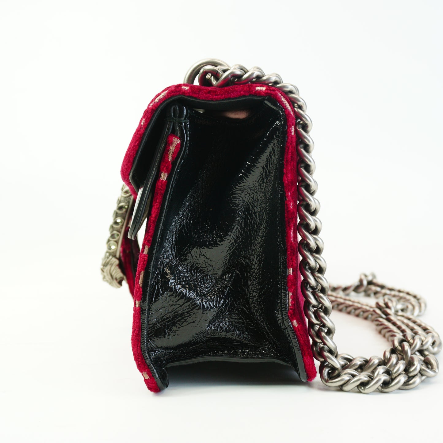 Gucci	Dionysus GG Velvet Shoulder Bag RedSmall SHW