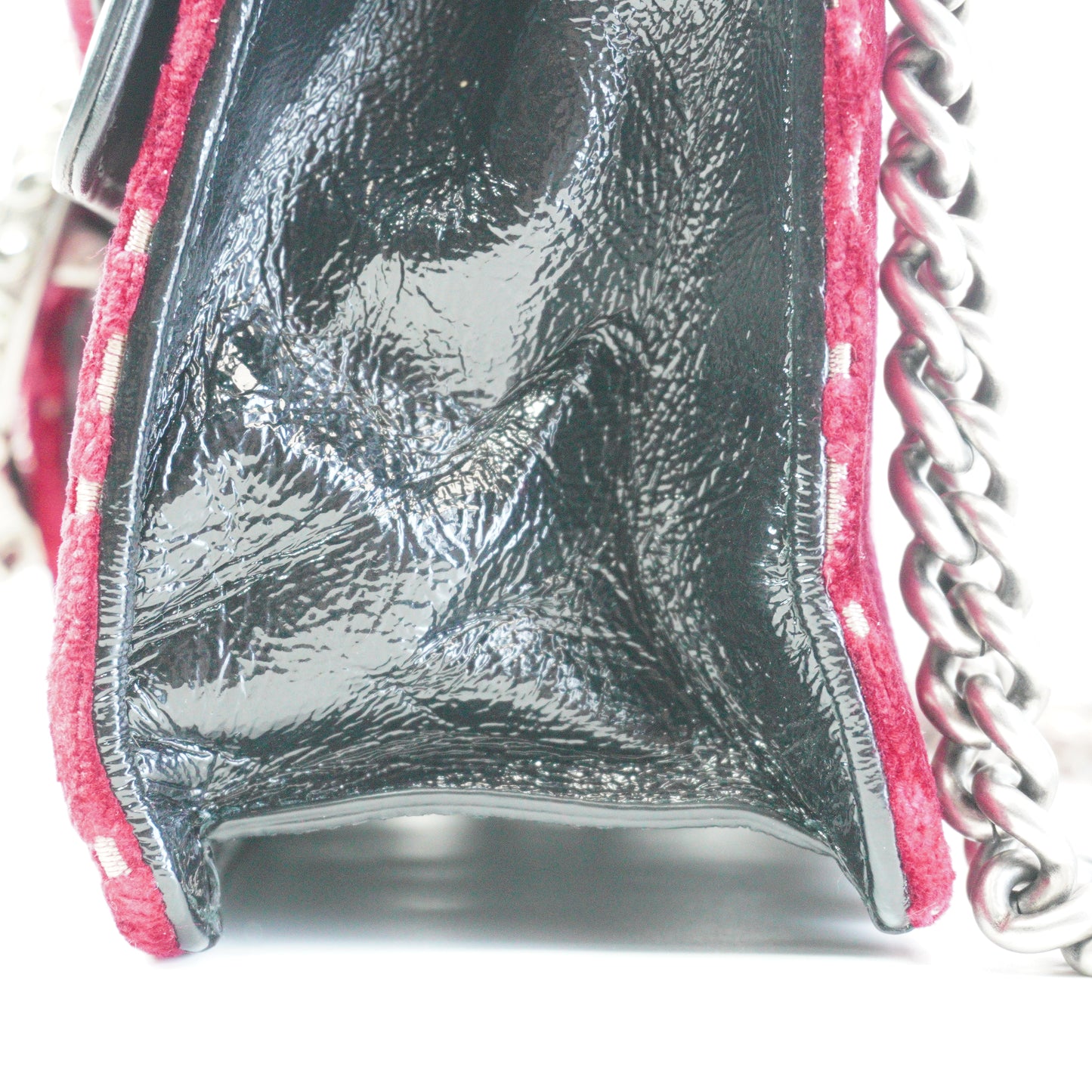 Gucci	Dionysus GG Velvet Shoulder Bag RedSmall SHW