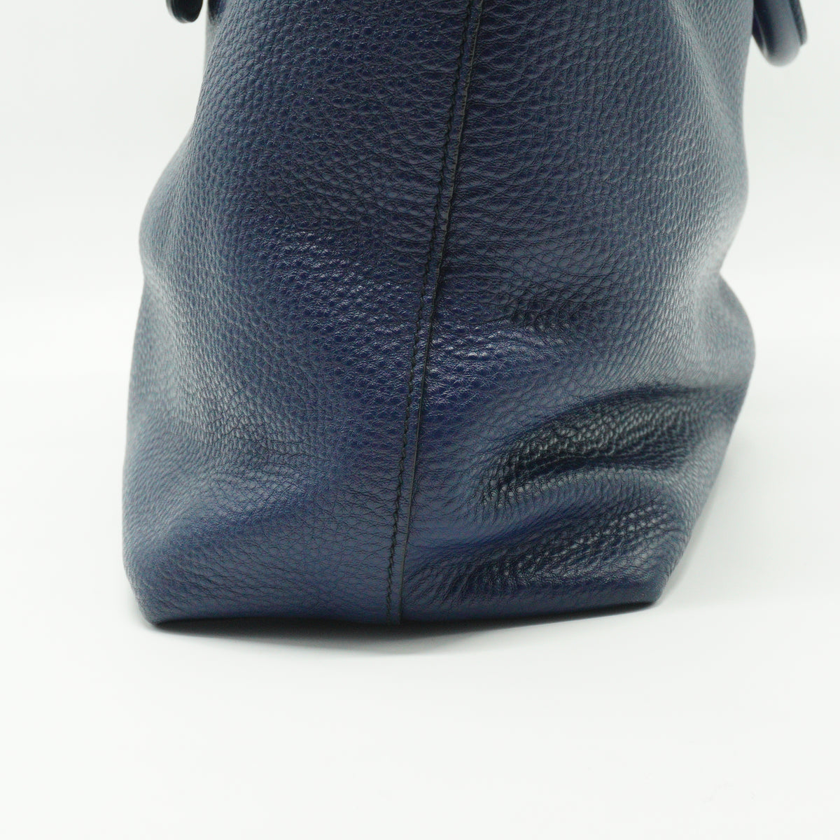 Prada Vitello Daino leather Shopping Tote blue large GHW