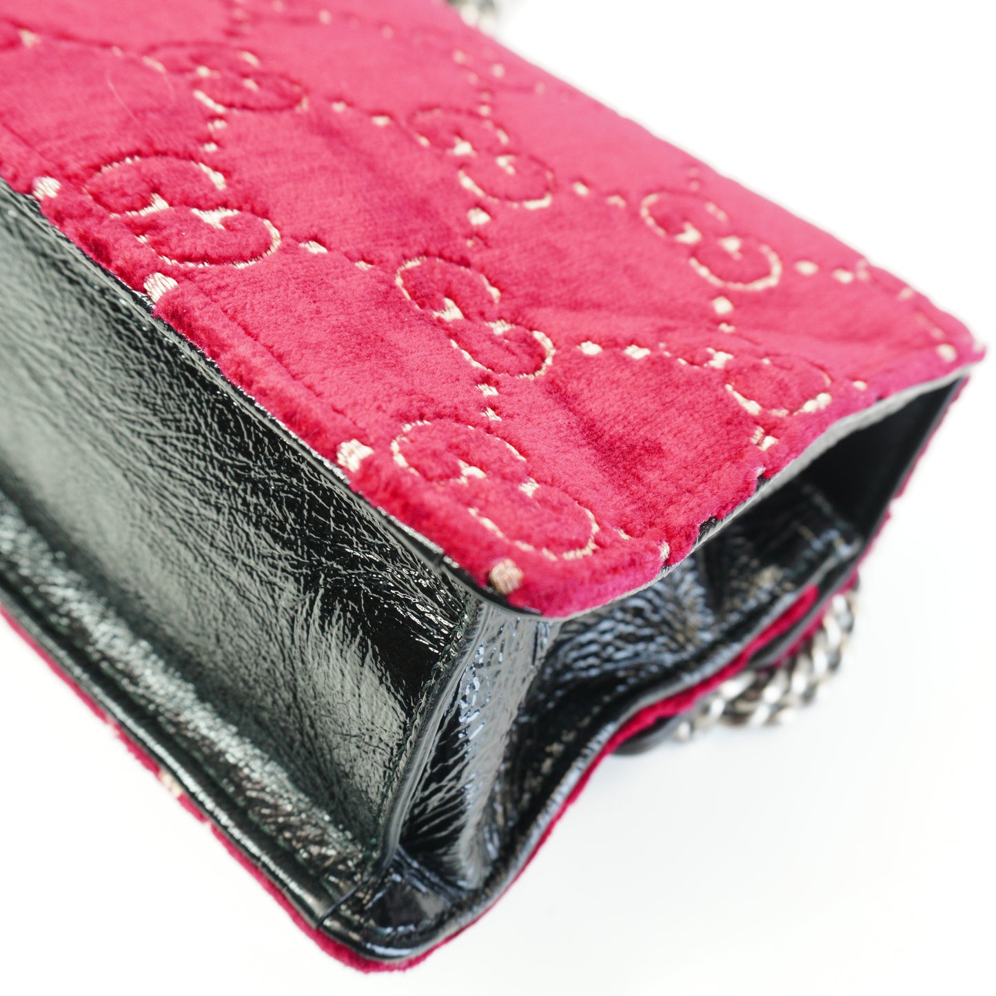 Gucci	Dionysus GG Velvet Shoulder Bag RedSmall SHW