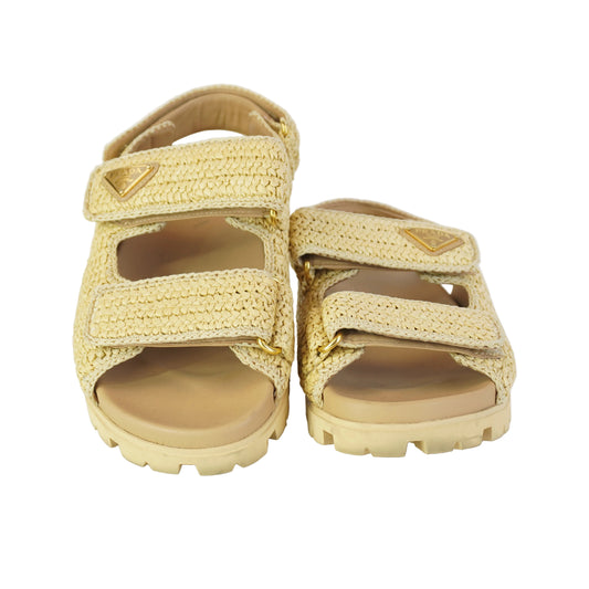 Prada Woven Sandals size 40