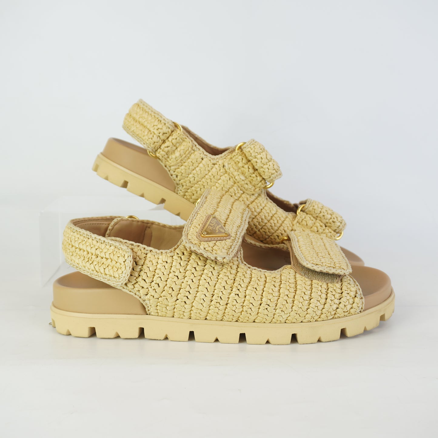 Prada Woven Sandals size 40