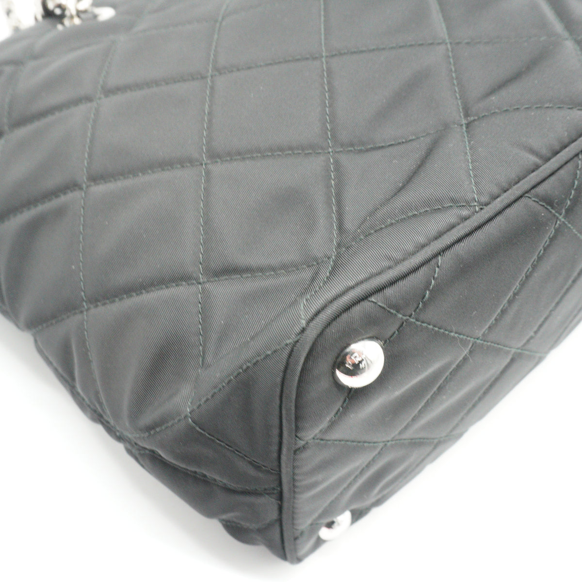 Prada Tessuto Chain Medium Black SHW
