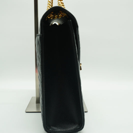 YSL Envelope Bag Black Medium GHW