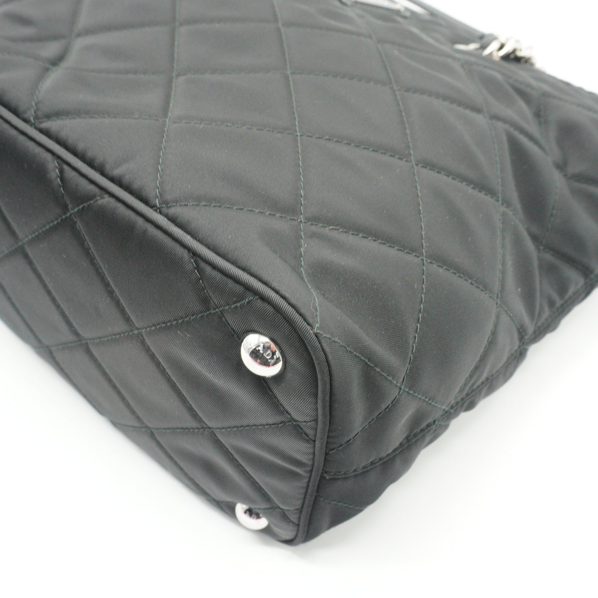Prada Tessuto Chain Medium Black SHW