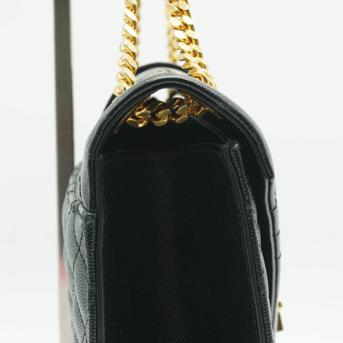 YSL Envelope Bag Black Medium GHW