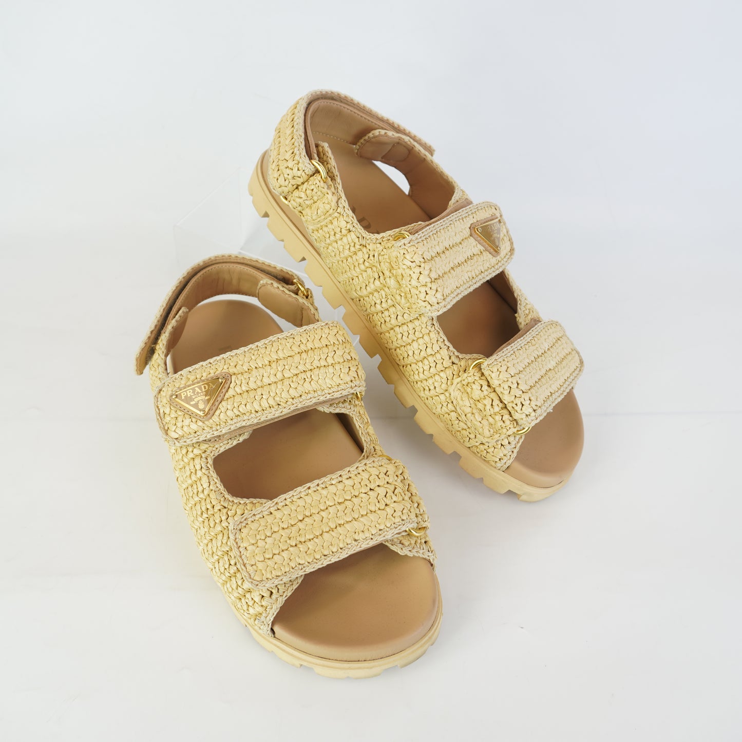 Prada Woven Sandals size 40