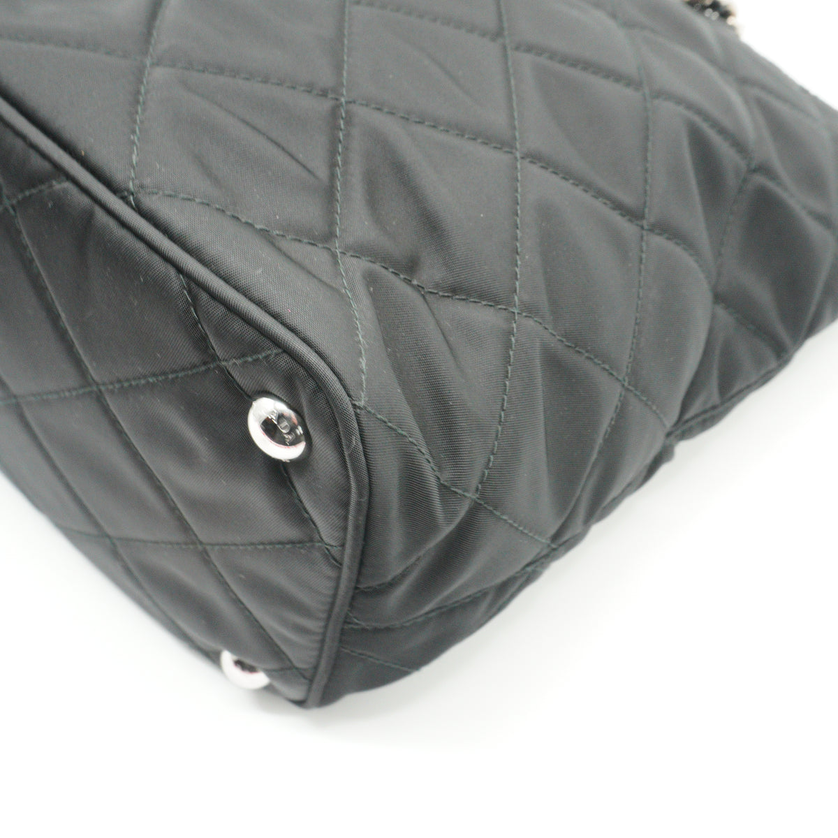 Prada Tessuto Chain Medium Black SHW