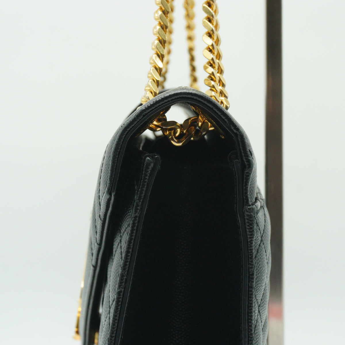 YSL Envelope Bag Black Medium GHW
