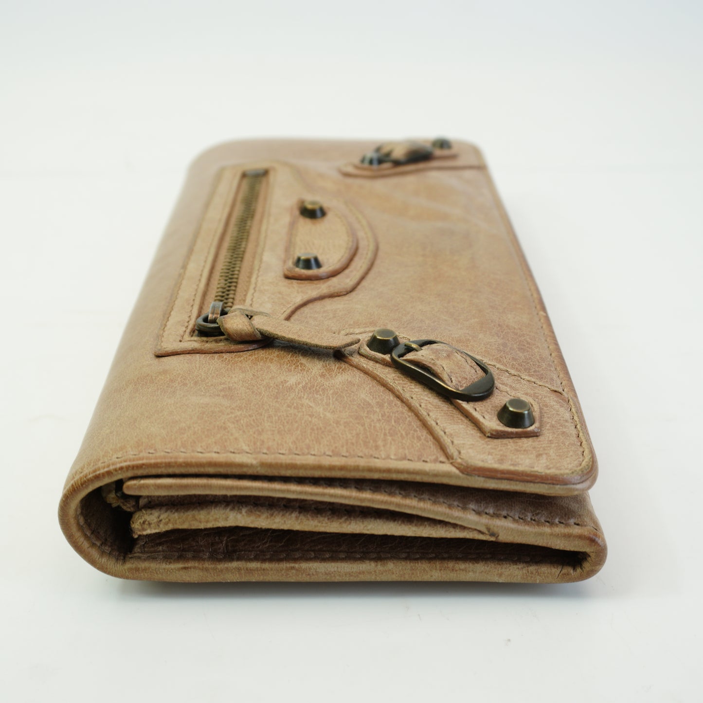 Balenciaga	Le City Money Continental Wallet Brown GHW