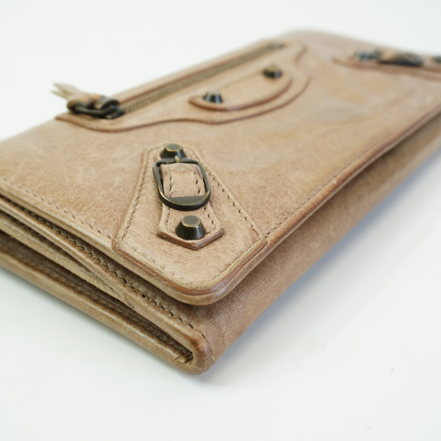 Balenciaga	Le City Money Continental Wallet Brown GHW