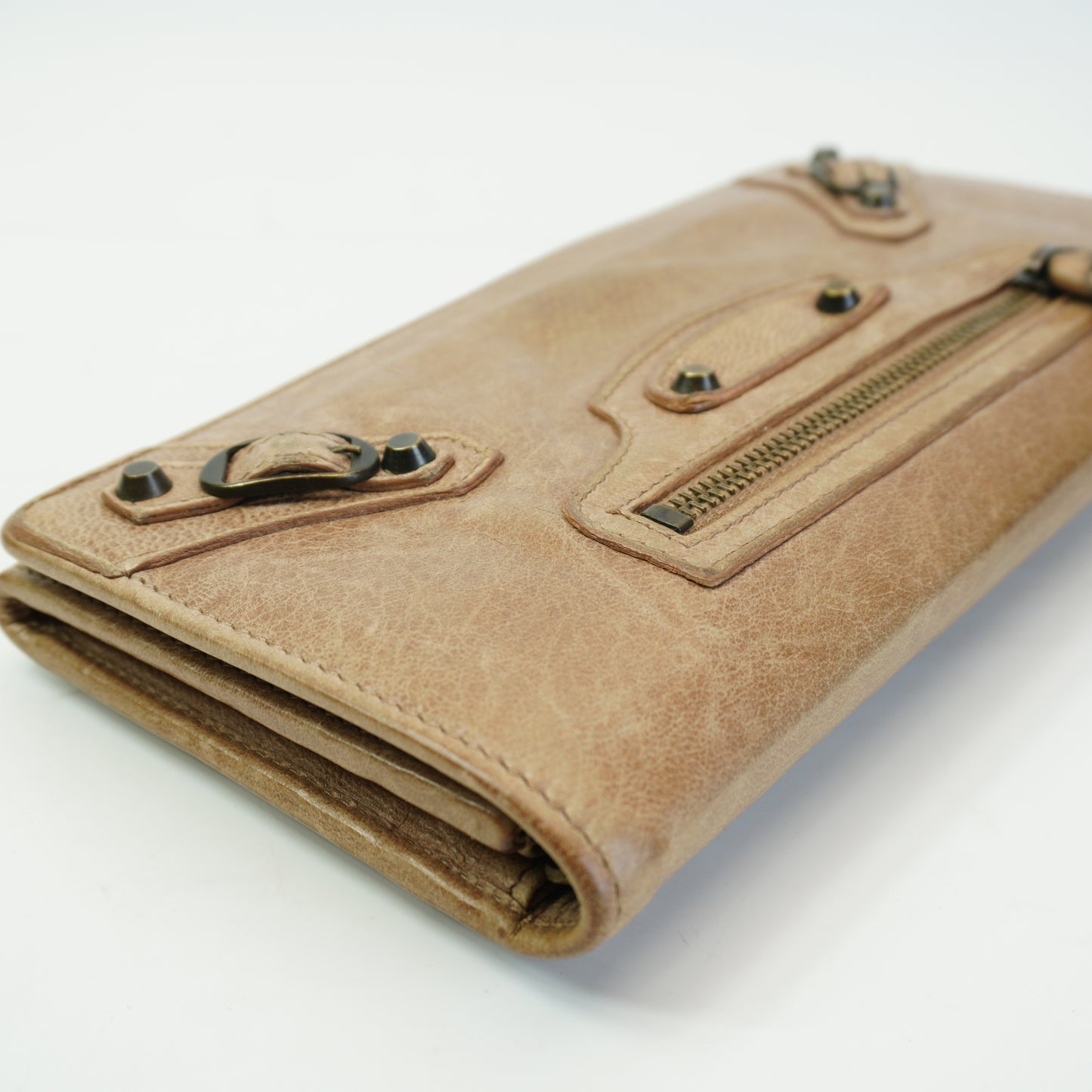 Balenciaga	Le City Money Continental Wallet Brown GHW