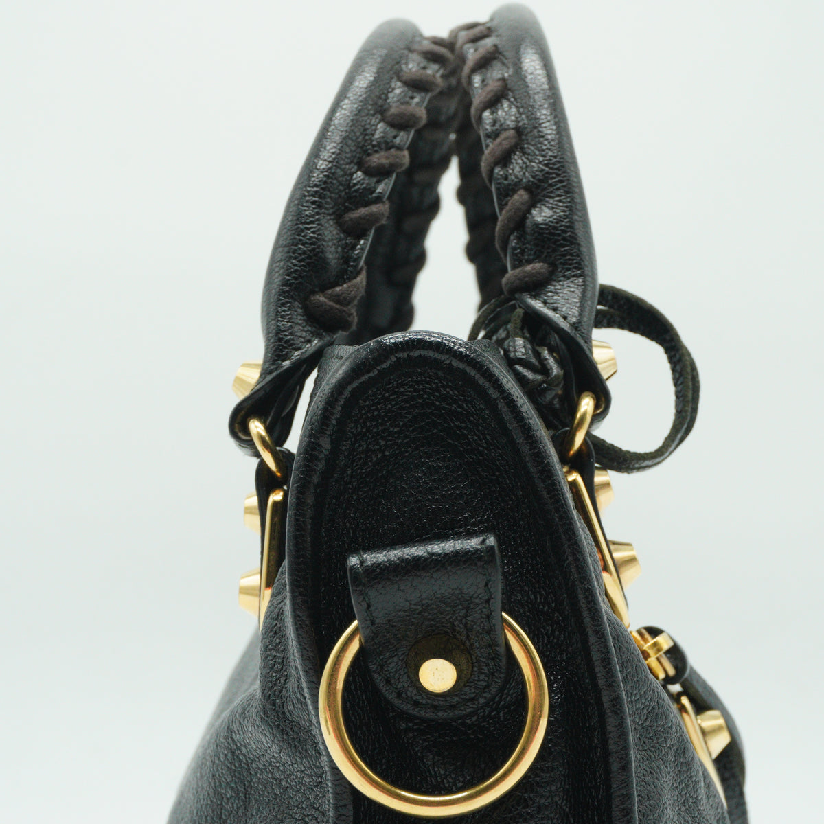 Balenciaga Metallic Edge Mini City Black Bag GHW