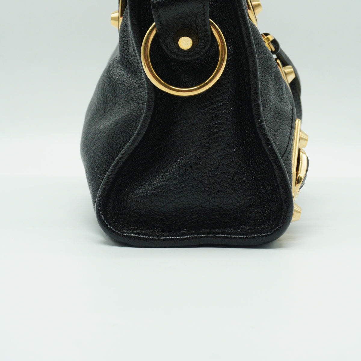 Balenciaga Metallic Edge Mini City Black Bag GHW