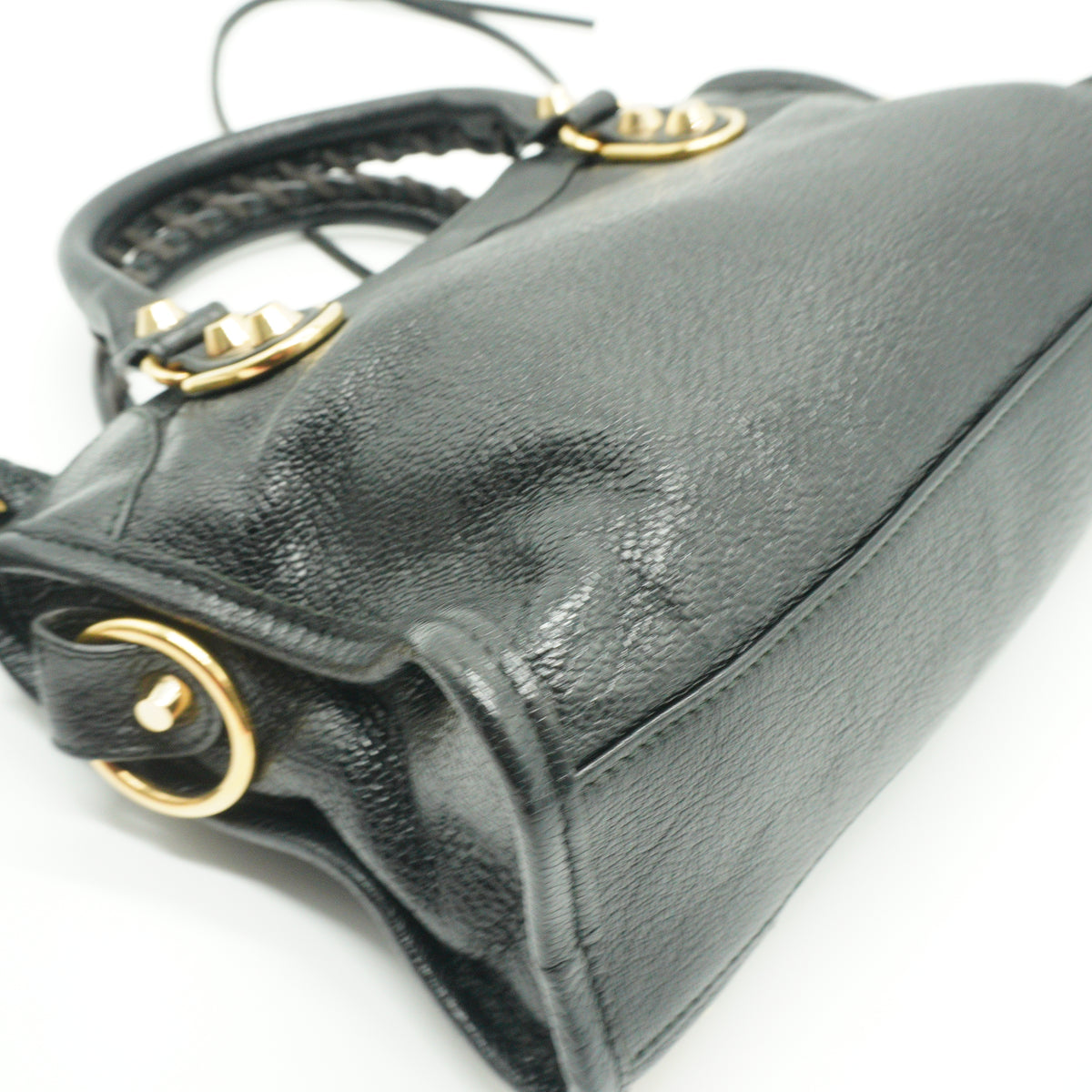 Balenciaga Metallic Edge Mini City Black Bag GHW