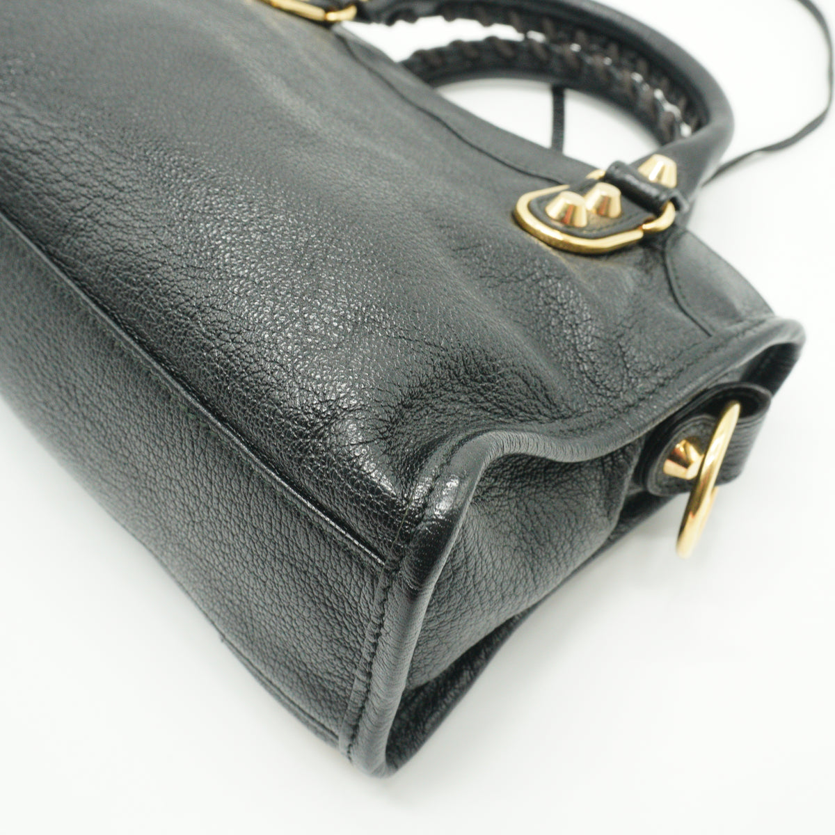 Balenciaga Metallic Edge Mini City Black Bag GHW