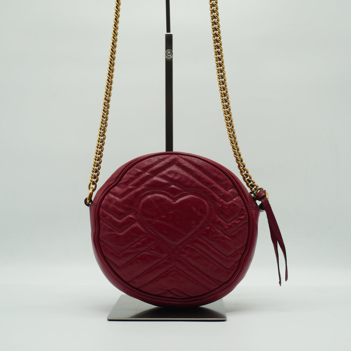 Gucci GG Marmont Mini Round Shoulder Bag Small GHW