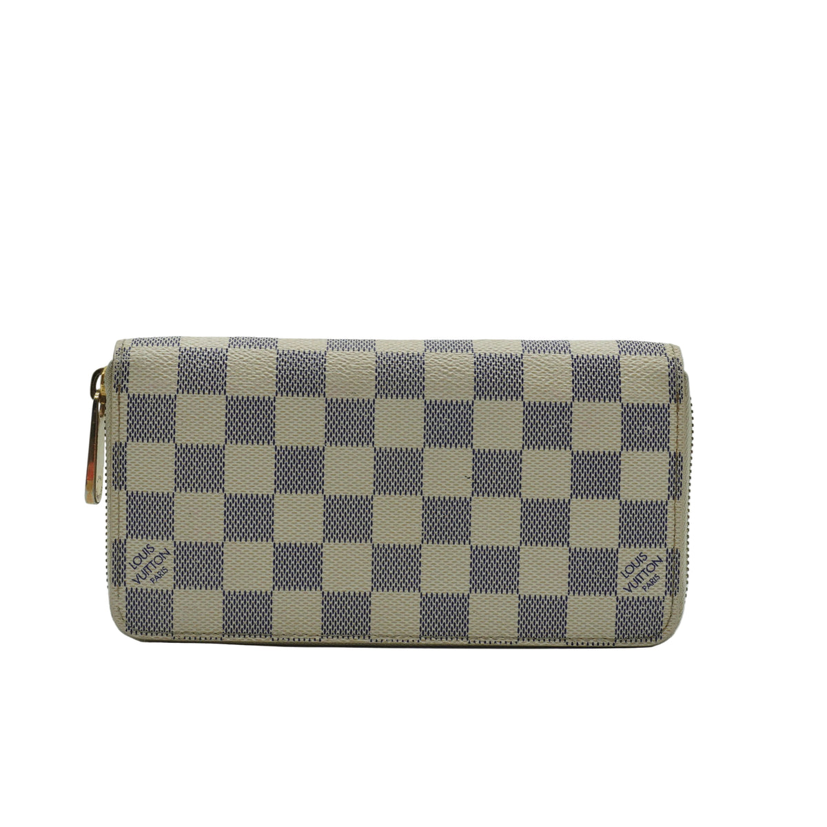 Louis Vuitton Zippy Wallet Damie Azur GHW