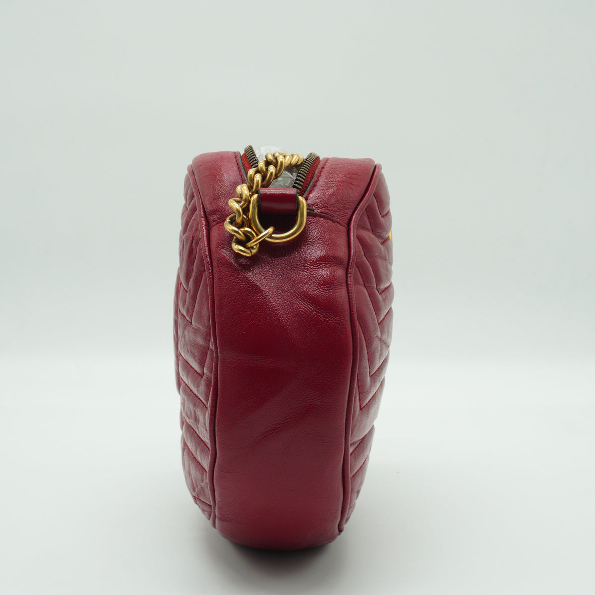 Gucci GG Marmont Mini Round Shoulder Bag Small GHW