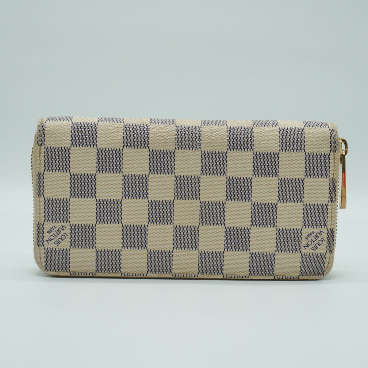 Louis Vuitton Zippy Wallet Damie Azur GHW