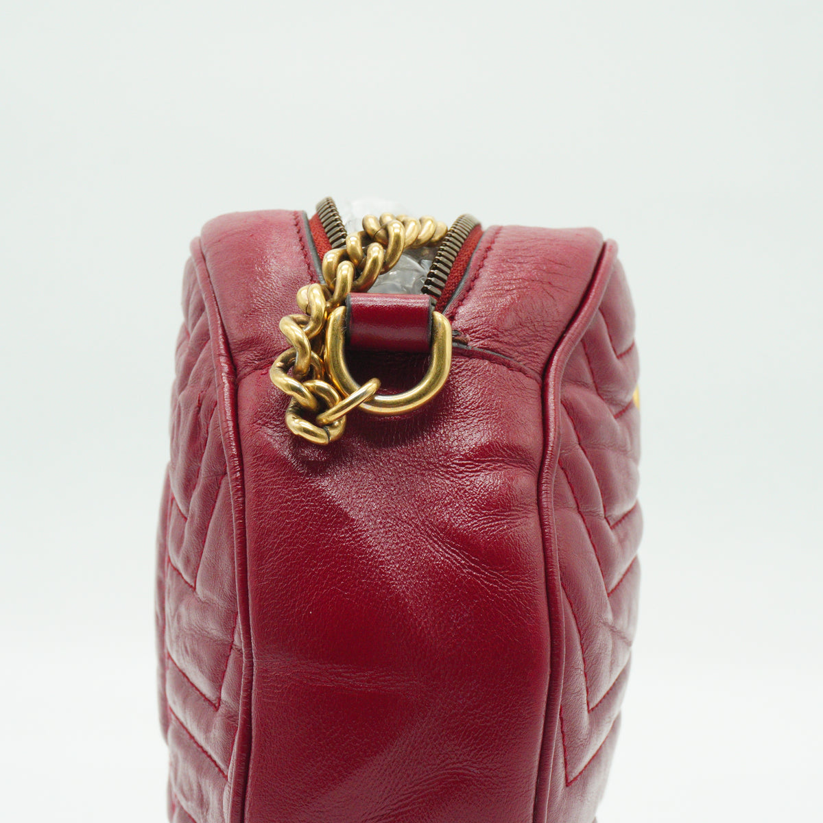 Gucci GG Marmont Mini Round Shoulder Bag Small GHW